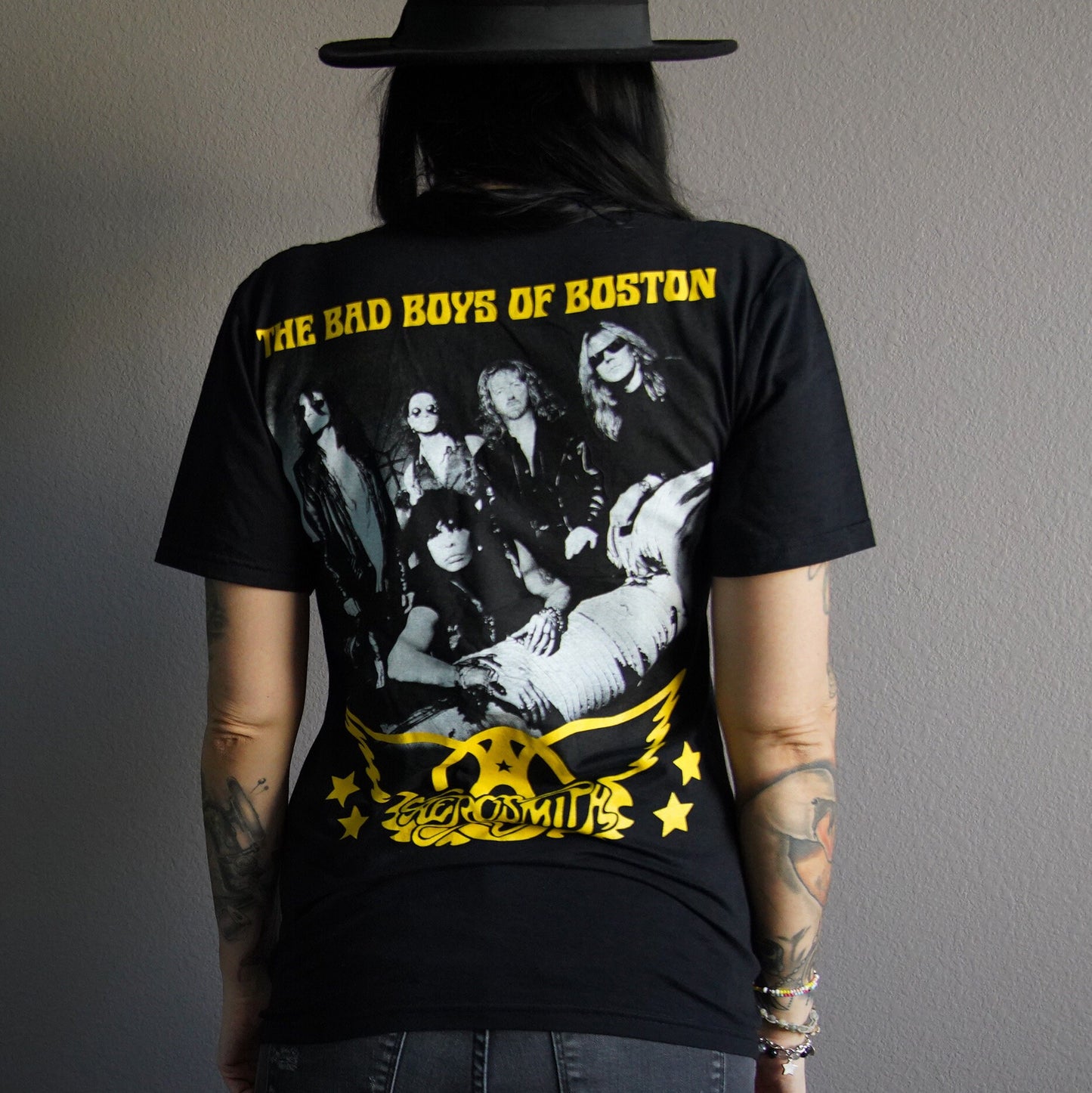 Aerosmith Lace-Up Band Tee: Reworked Concert T-Shirt