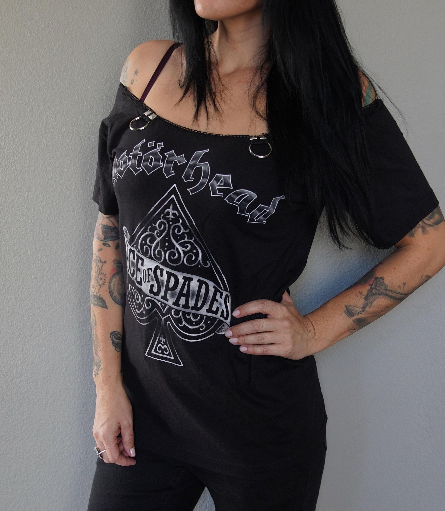 Motorhead Lace-Up Band Tee: Reworked Concert Shirt