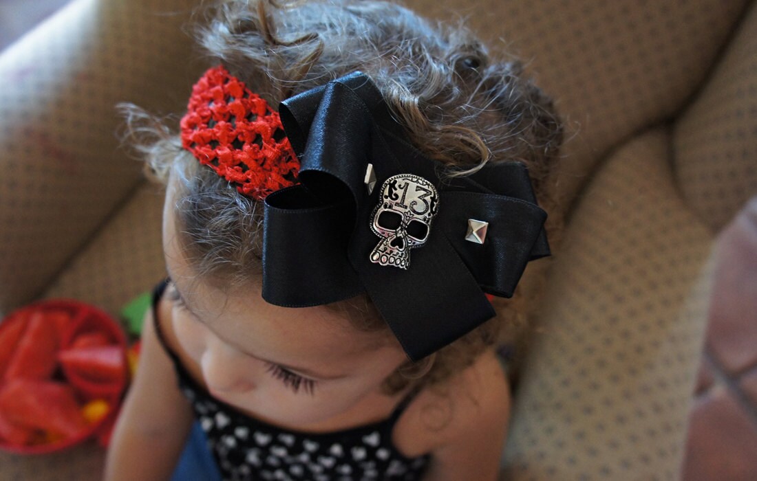 Olivia Paige - Little Sugar skull infant HEADBANd studs