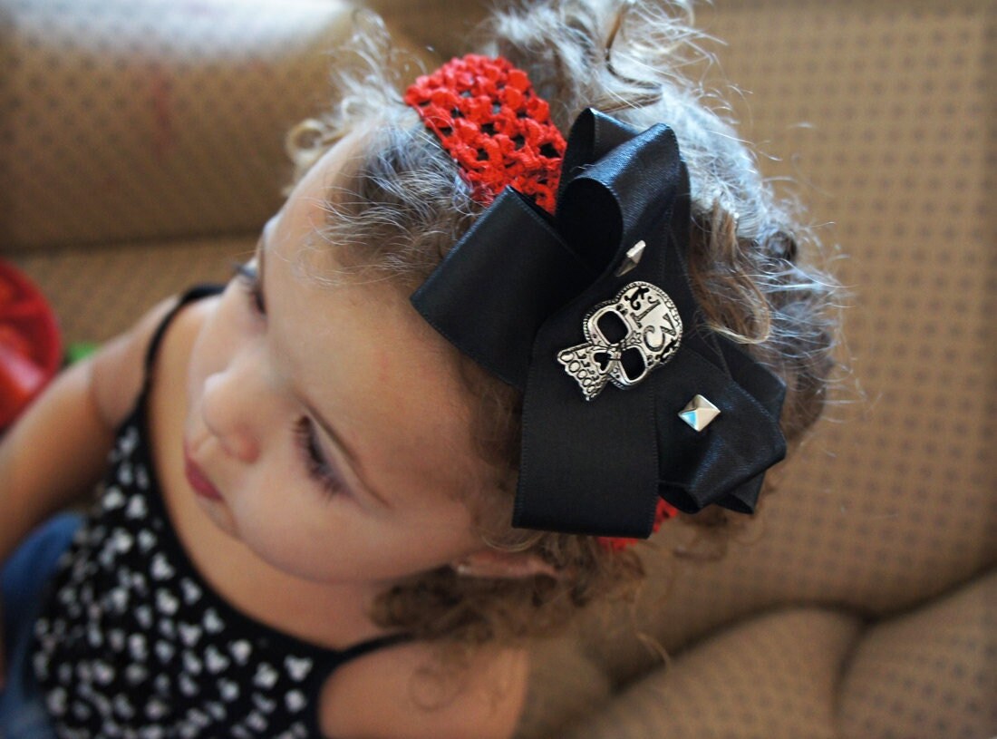 Olivia Paige - Little Sugar skull infant HEADBANd studs