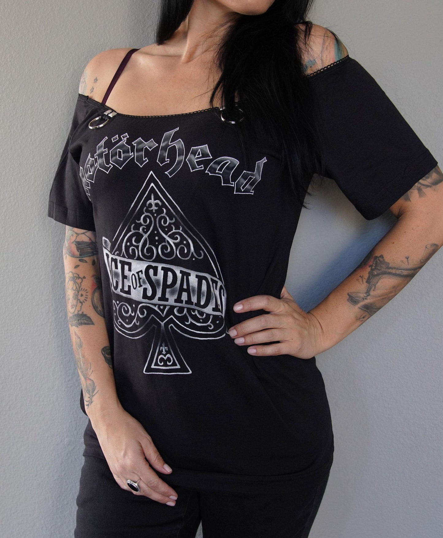 Motorhead Lace-Up Band Tee: Reworked Concert Shirt