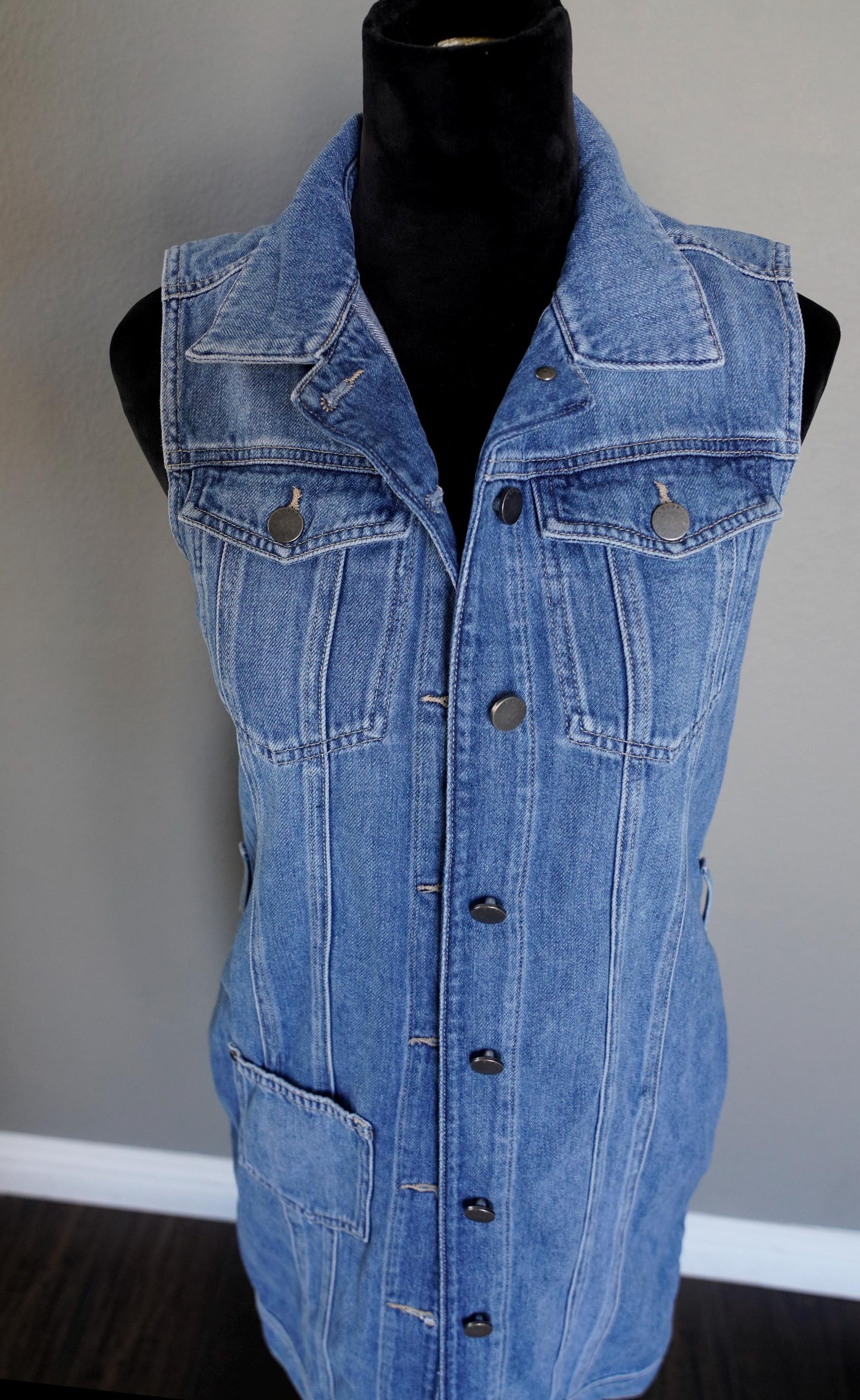 Olivia Paige - VINTAGE Guess Denim jean dress Vest