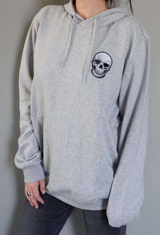 Olivia Paige - Skull Light grey  sweatshirt hoodie fleece