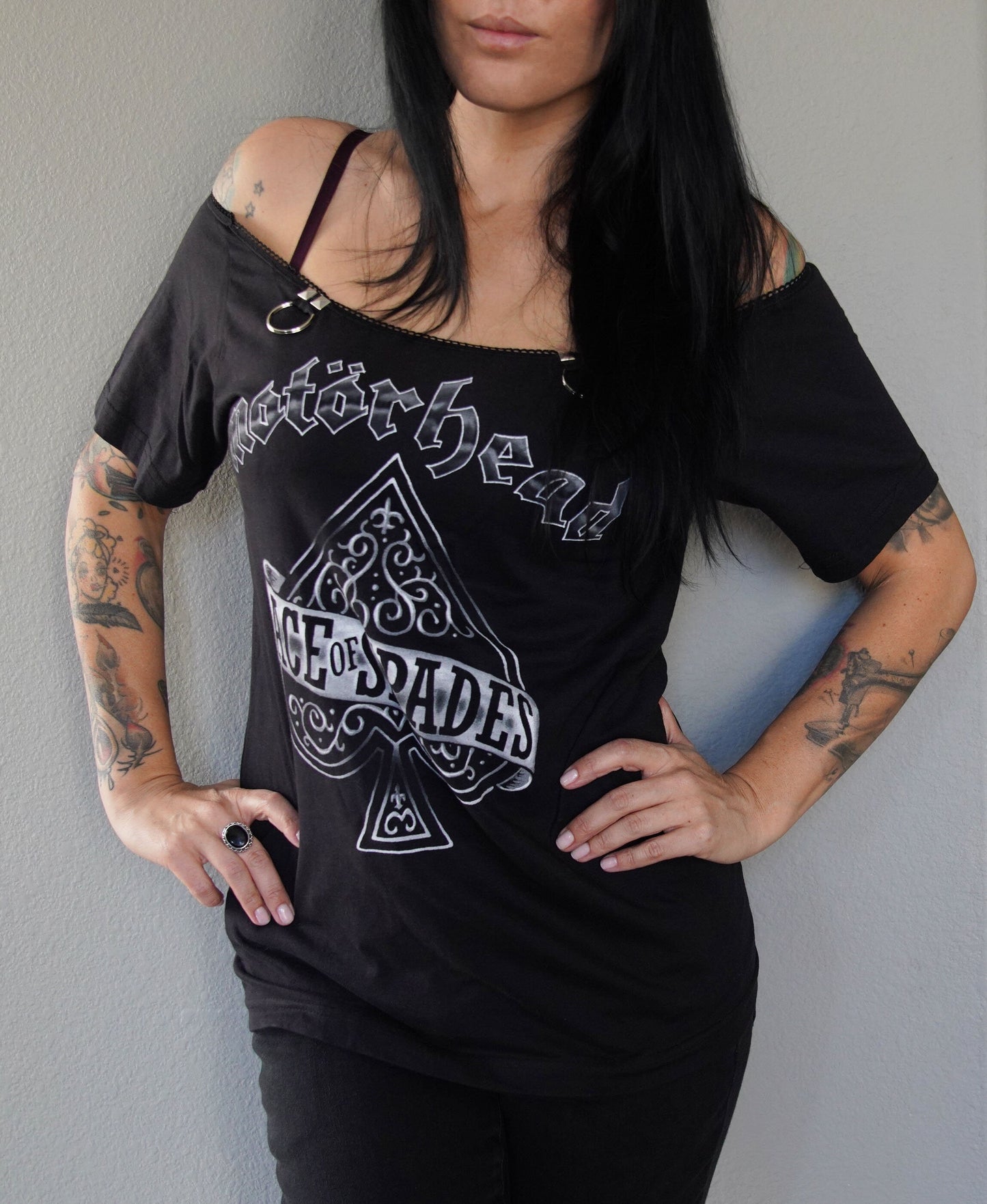 Motorhead Lace-Up Band Tee: Reworked Concert Shirt
