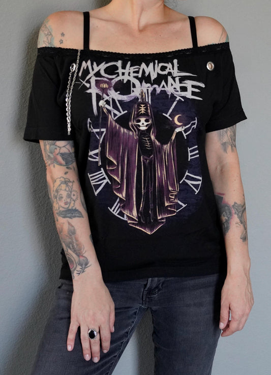 My Chemical Romance Lace-Up Band Tee: Reworked Concert Shirt