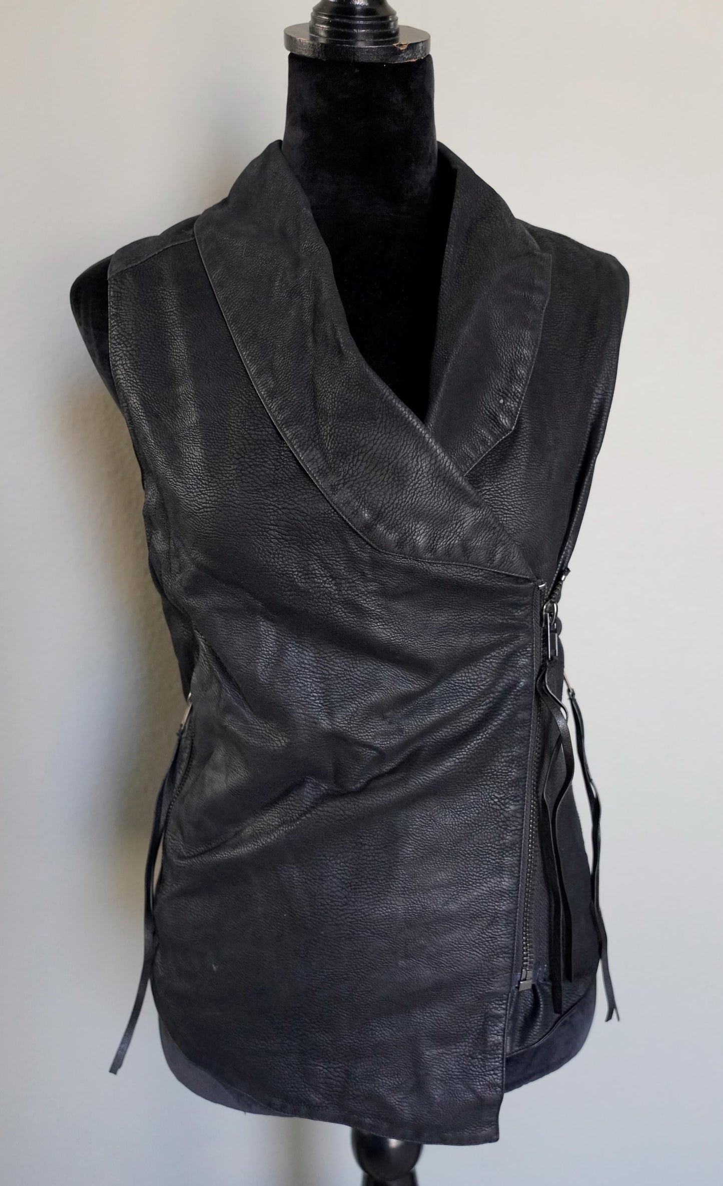 Olivia Paige - VINTAGE Faux Leather Punk Rock Vest