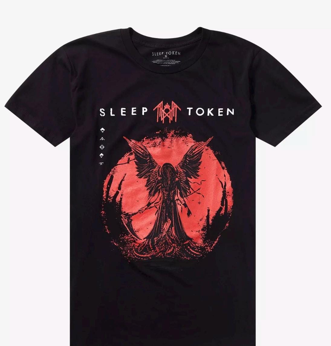 Sleep Token Lace-Up Band Tee: Upcycled Concert Shirt