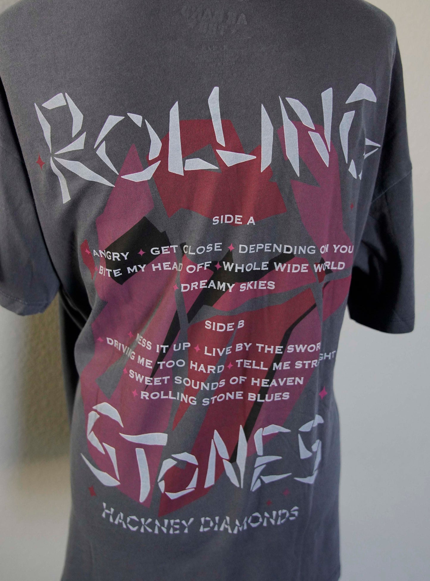 Rolling Stones Lace-Up Band Tee: Modified Concert Shirt