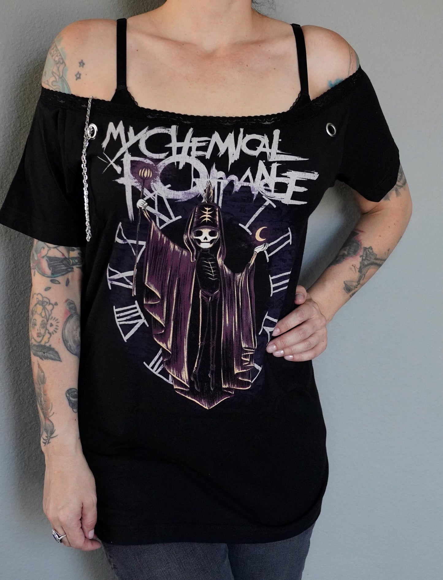 My Chemical Romance Lace-Up Band Tee: Reworked Concert Shirt