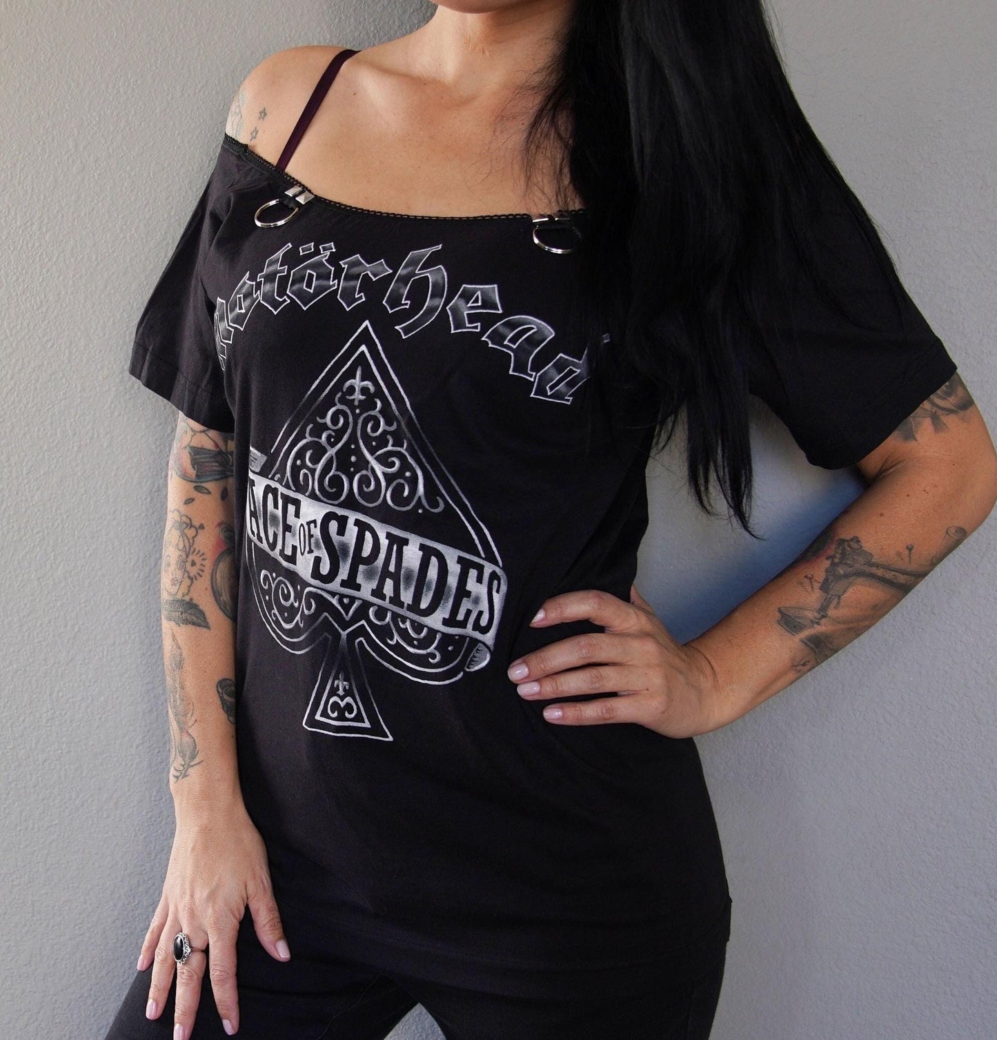 Motorhead Lace-Up Band Tee: Reworked Concert Shirt