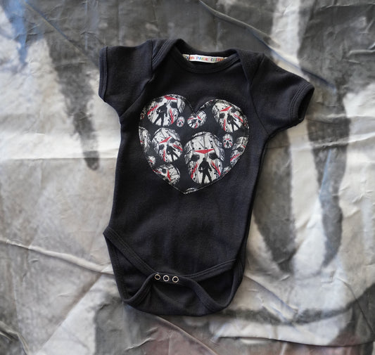 Olivia Paige - Horror Heart baby punk rock sugar skull Goalie Mask Halloween Friday 13th